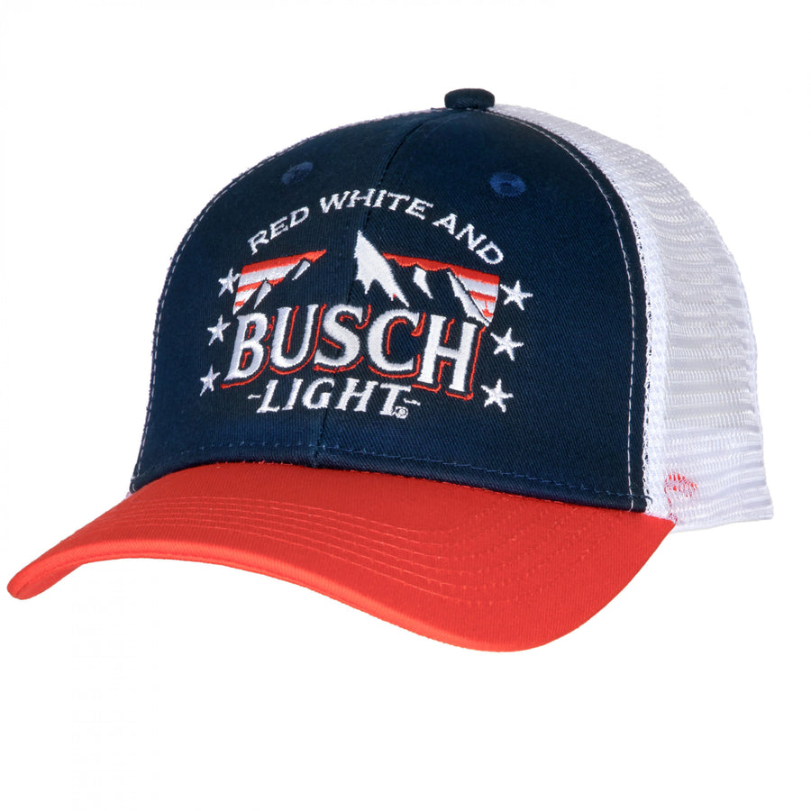 Busch Red White and Busch Light Snapback Cap Image 1