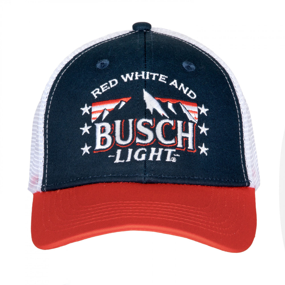 Busch Red White and Busch Light Snapback Cap Image 2