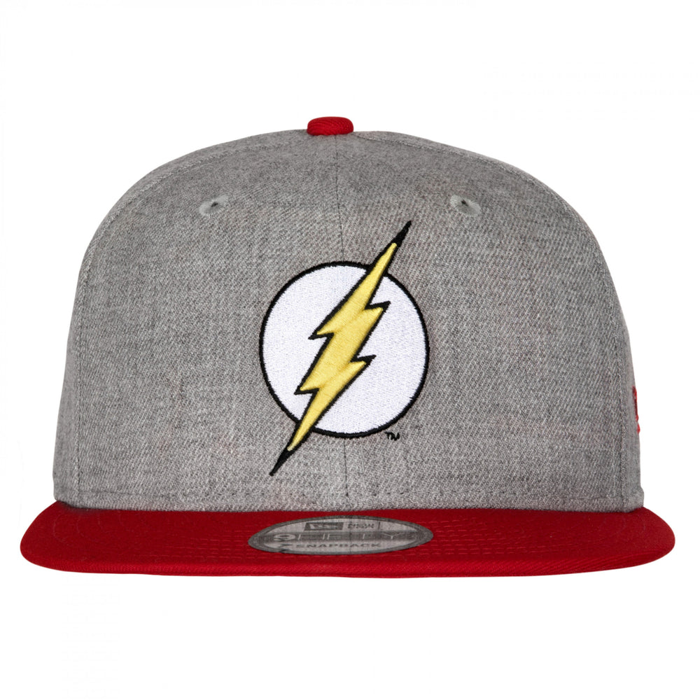 The Flash Symbol Heathered  Era 9Fifty Adjustable Hat Image 2