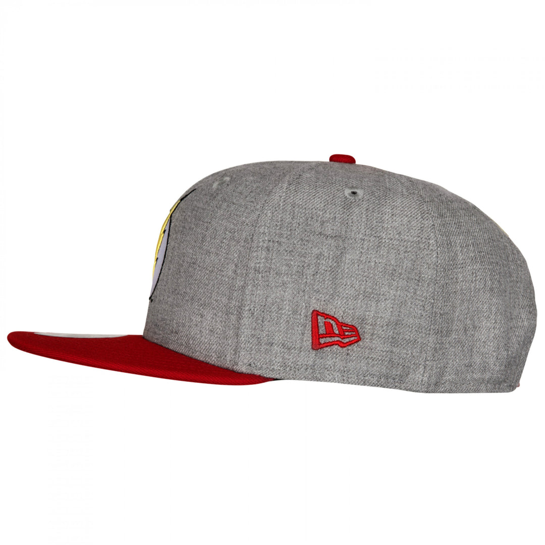 The Flash Symbol Heathered  Era 9Fifty Adjustable Hat Image 3