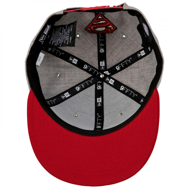 The Flash Symbol Heathered  Era 9Fifty Adjustable Hat Image 4