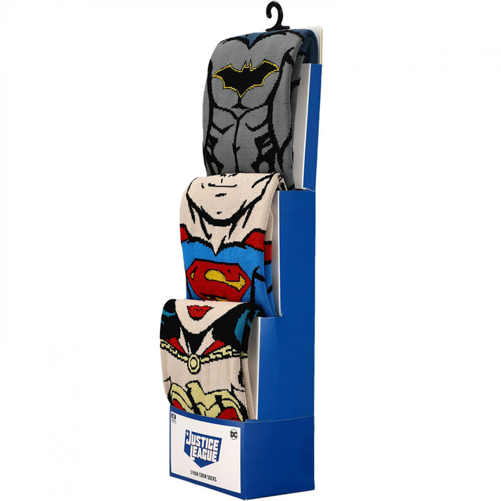 DC Comics Justice League 3-Pair Pack of Crew Socks Image 4