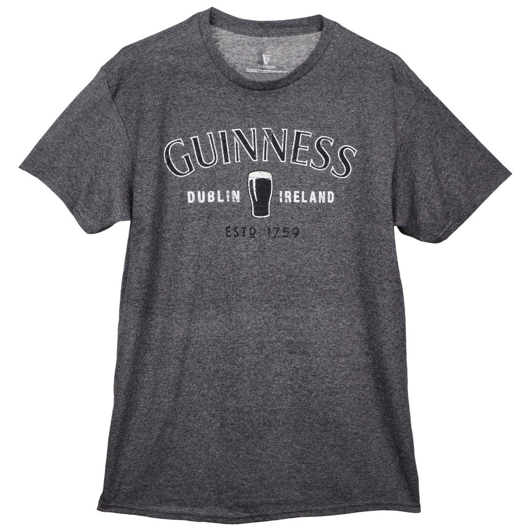 Guinness Dublin Ireland Beer Glass Logo T-Shirt Image 2