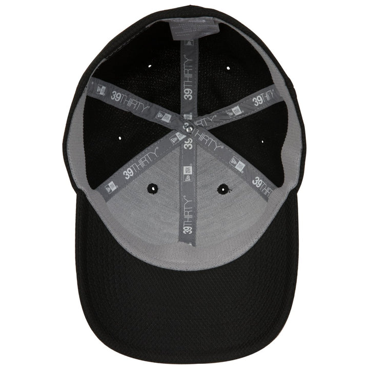 Superman Symbol Black on Black Era 39Thirty Fitted Hat Image 4