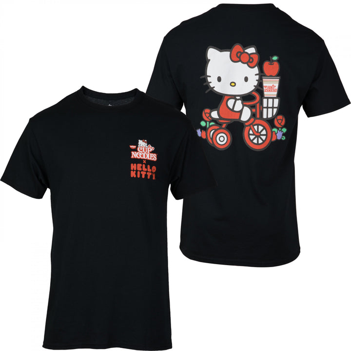 Hello Kitty Sanrio x Nissin Front and Back T-Shirt Image 1