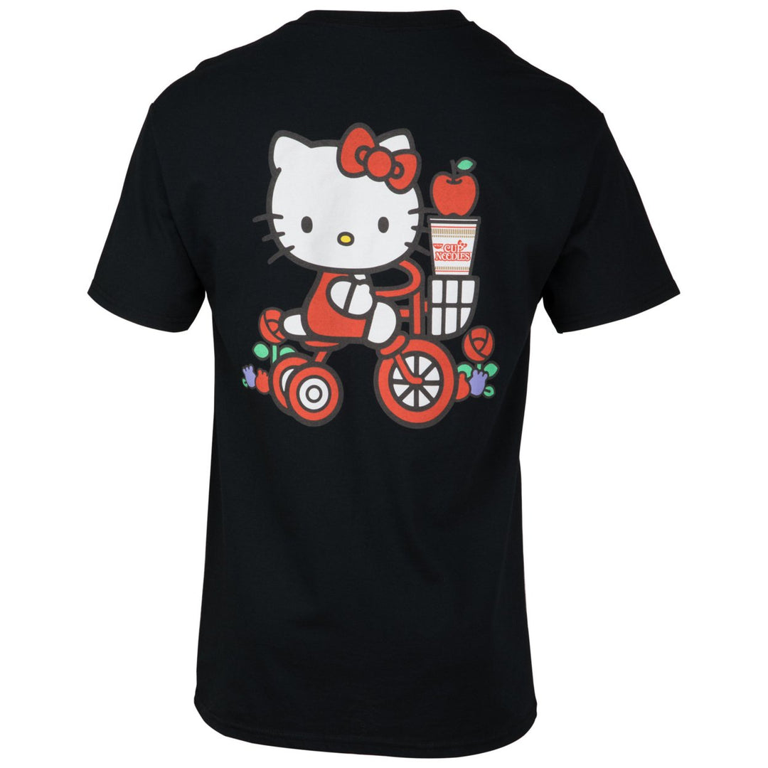 Hello Kitty Sanrio x Nissin Front and Back T-Shirt Image 3