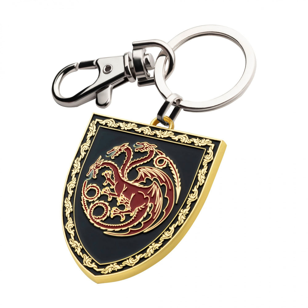 House of The Dragon Targaryen Shield Enamel Keychain Image 2