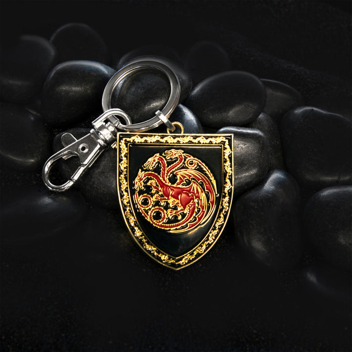 House of The Dragon Targaryen Shield Enamel Keychain Image 3