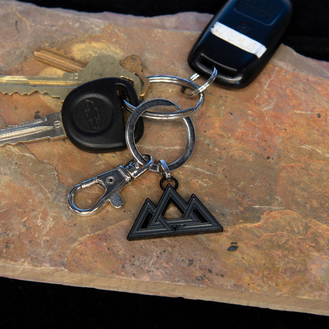Black Adam Rebellion Triangles Keychain Image 3
