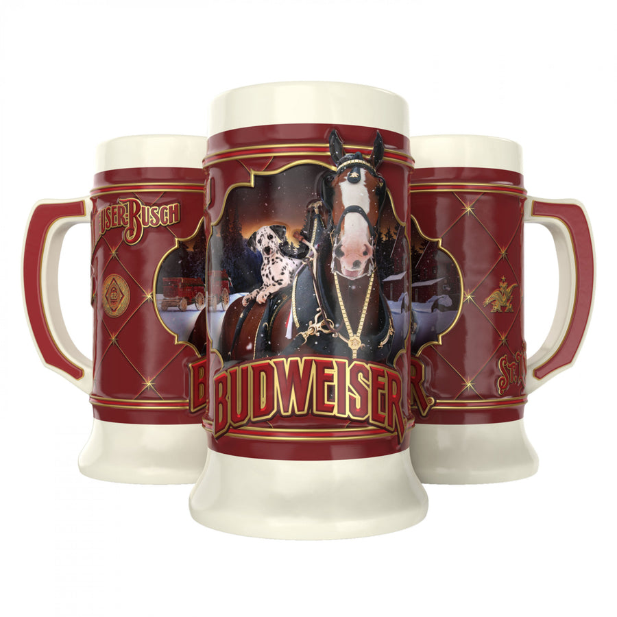 Budweiser 2022 Holiday Stein Ceramic Mug Image 1