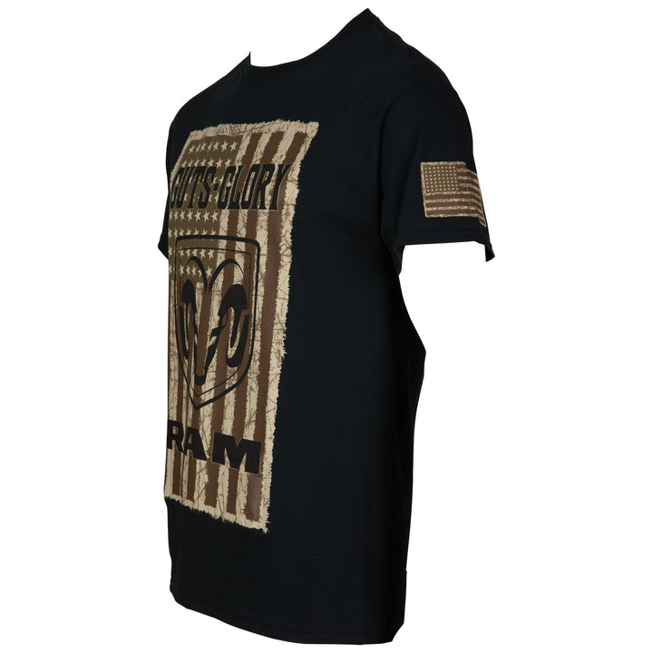 Dodge Ram Guts and Glory American Flag T-Shirt Image 3