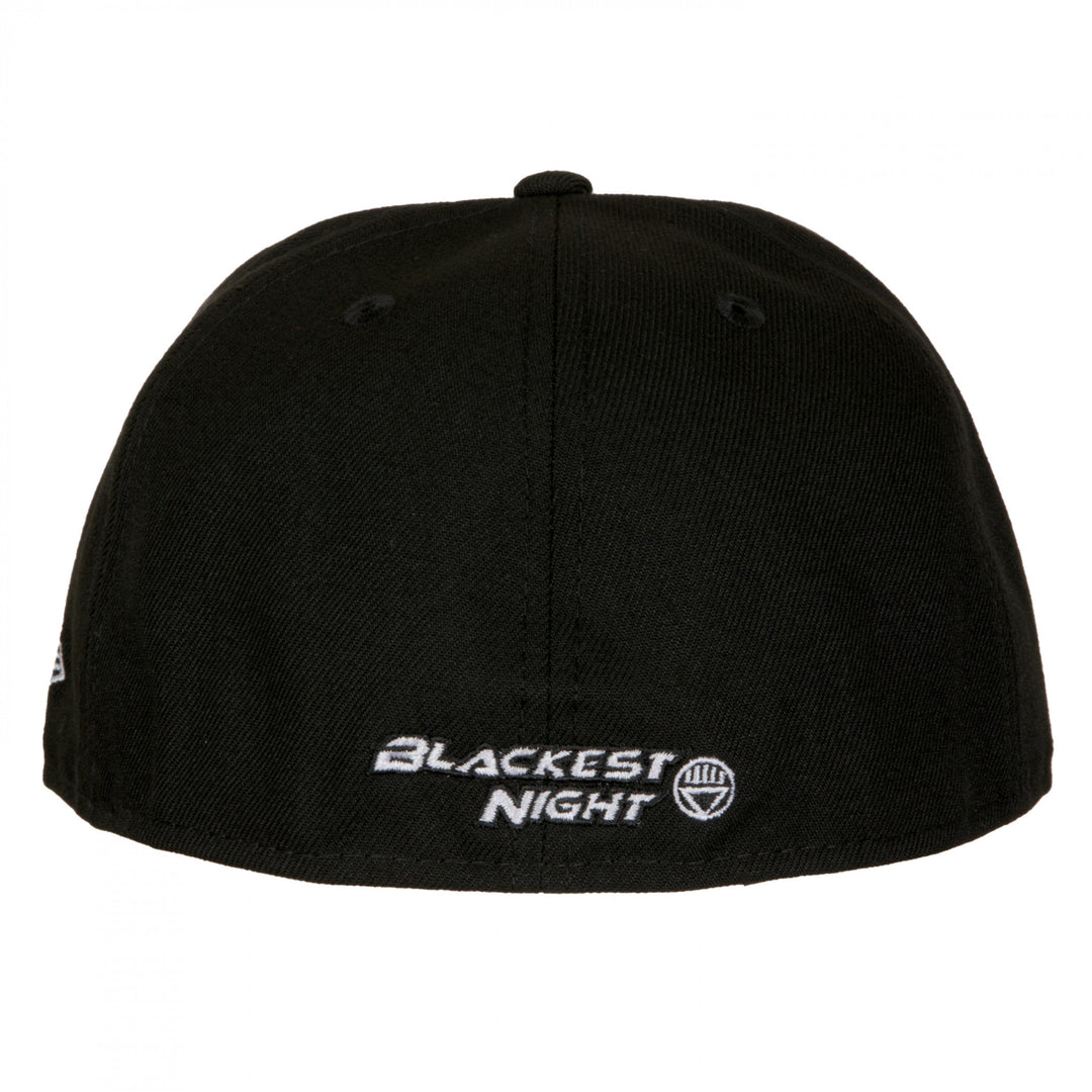 Black Lantern Symbol Blackest Night 59Fifty Fitted Hat Image 4