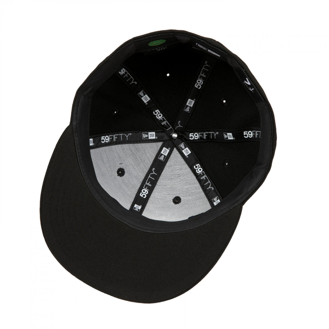 Black Lantern Symbol Blackest Night 59Fifty Fitted Hat Image 4