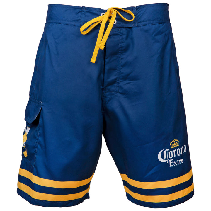 Corona Extra Crossed Bottles Board Shorts Image 3