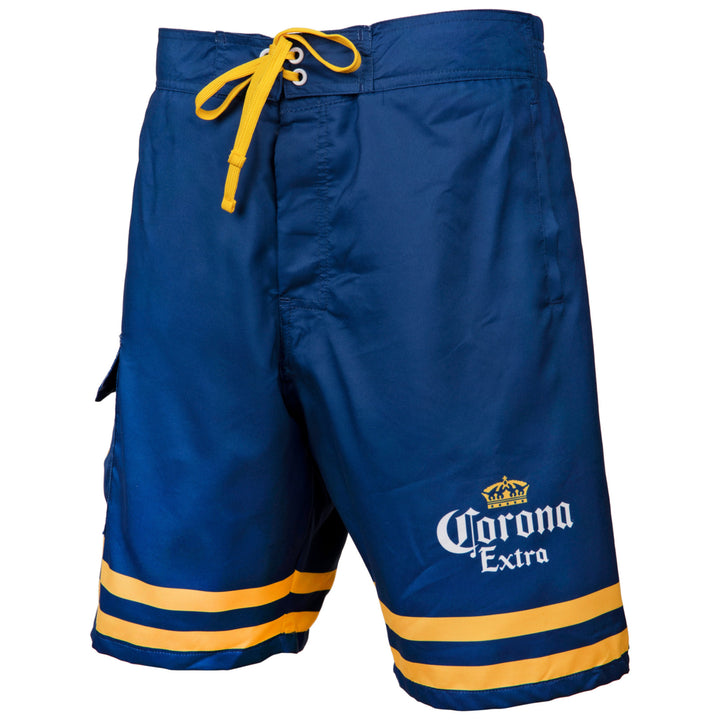 Corona Extra Crossed Bottles Board Shorts Image 4