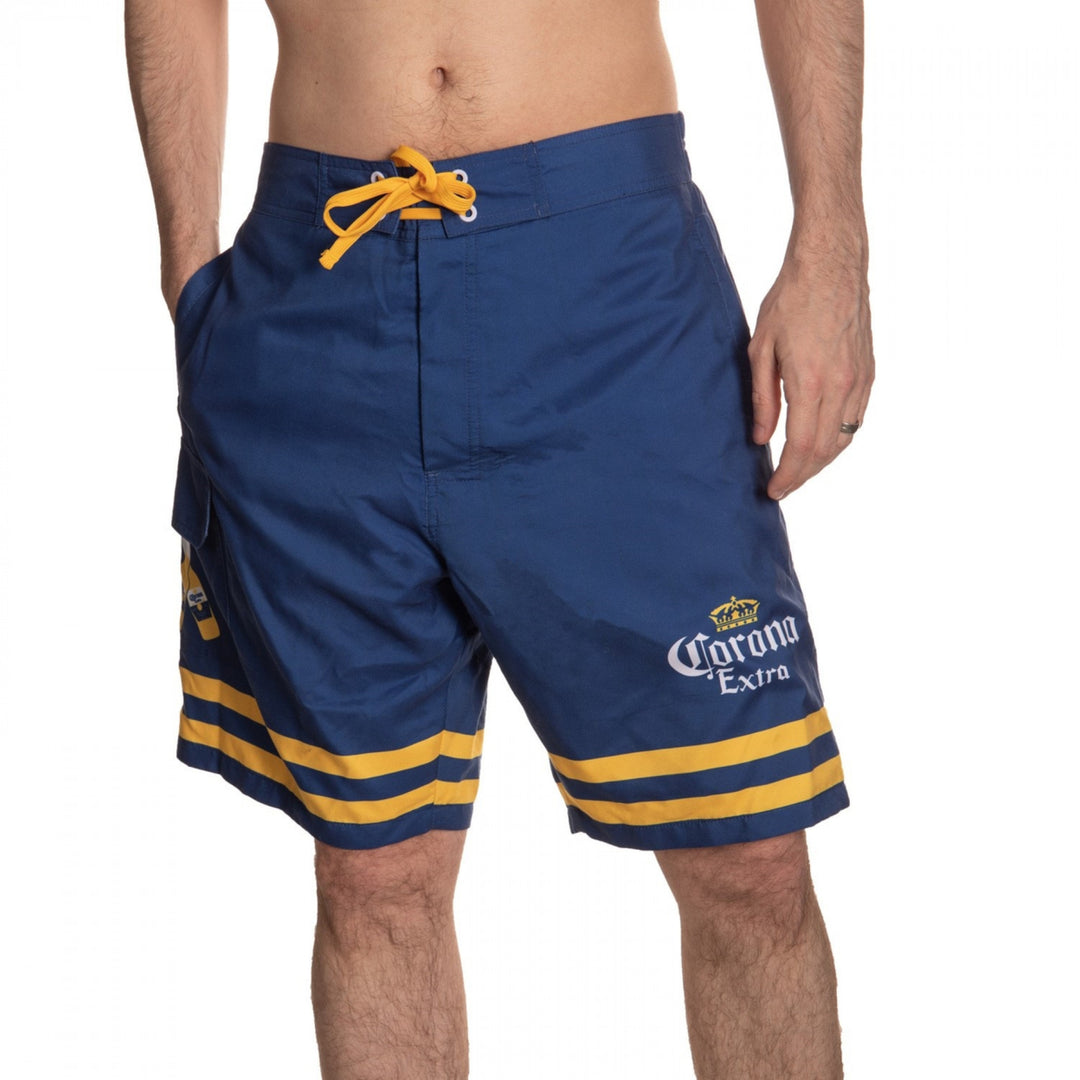 Corona Extra Crossed Bottles Board Shorts Image 7