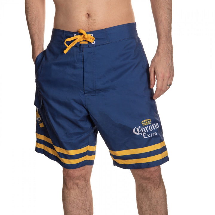 Corona Extra Crossed Bottles Board Shorts Image 7