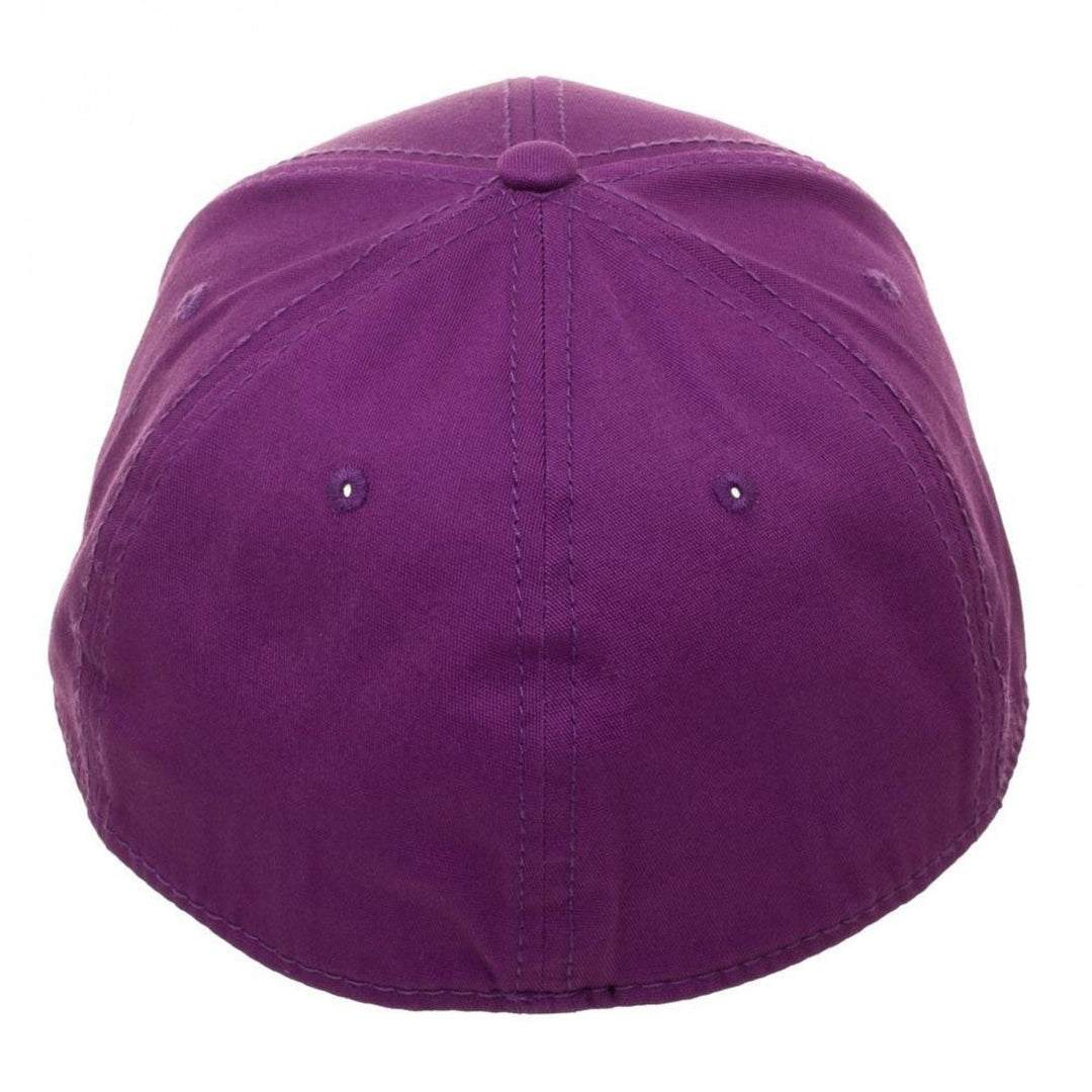 Super Mario Bros. Embroidered Waluigi Flex Fit Hat Image 3