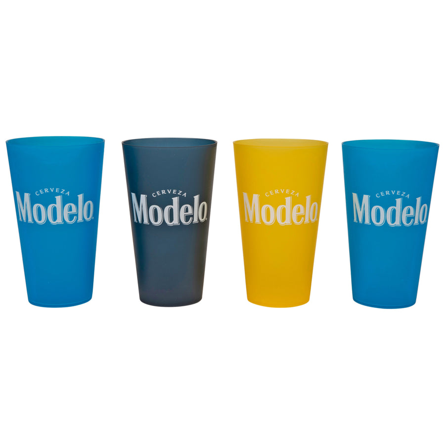 Modelo Cerveza Multi-Colored 4-Pack Plastic 22 Ounce Cups Image 1