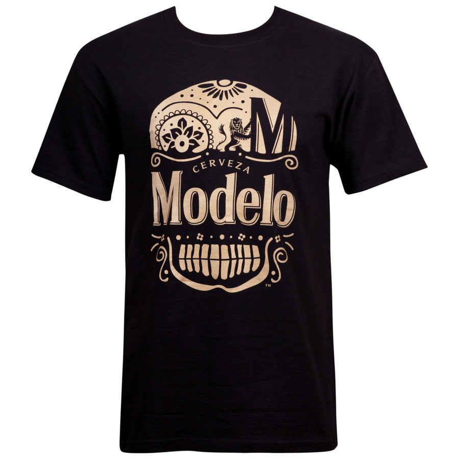 Modelo Especial Gold Ink Day of the Dead Black T-shirt Image 1