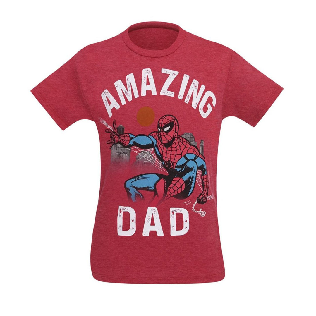 Spider-Man Amazing Dad Mens T-Shirt Image 3