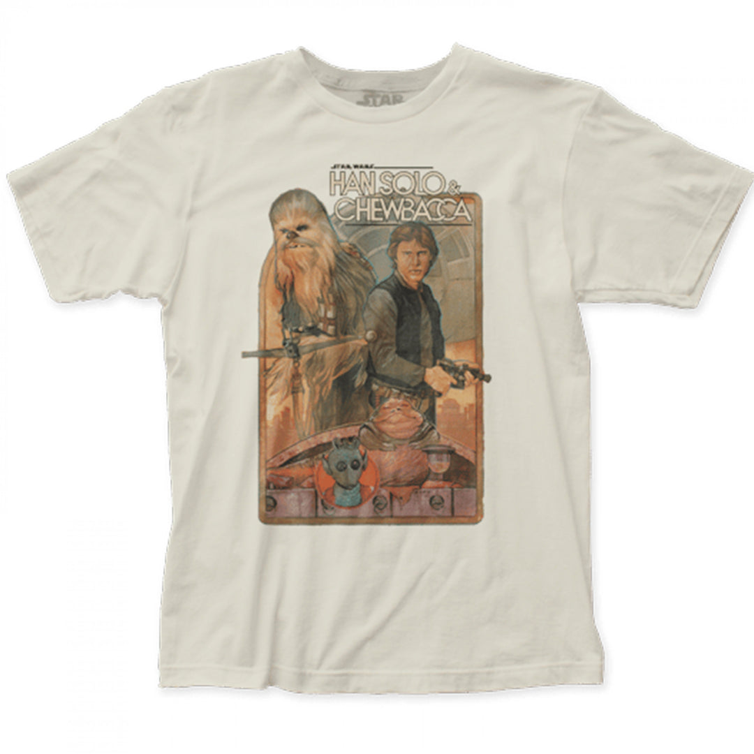 Star Wars Han Solo and Chewbacca T-Shirt Image 1