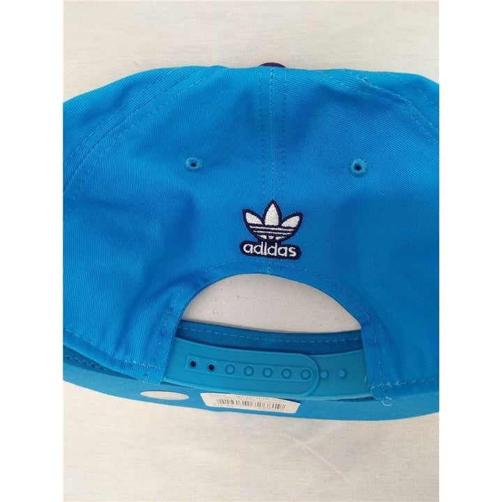 Charlotte Hornets Mens Size OSFA Adidas Throwback Snapback Flatbrim Hat 25 Image 3