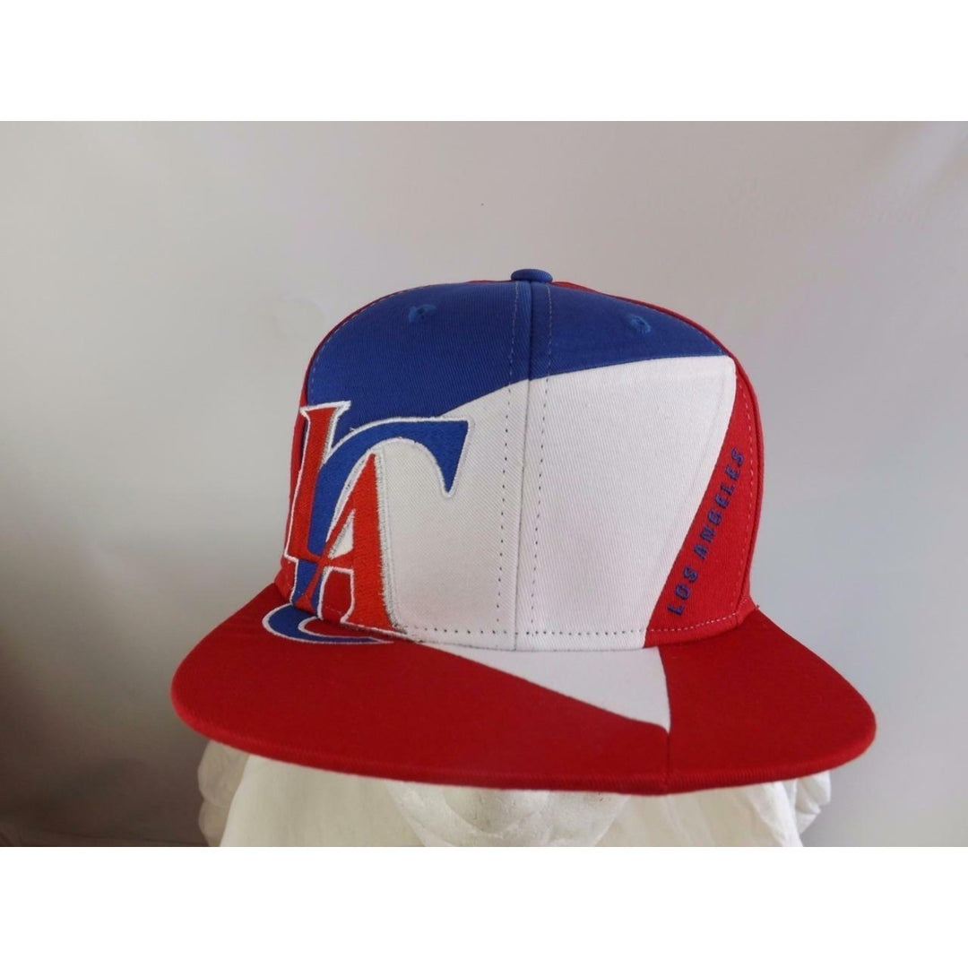 New Los Angeles Clippers Mens Adidas OSFA Flatbrim Snapack Cap Hat $25 Image 3