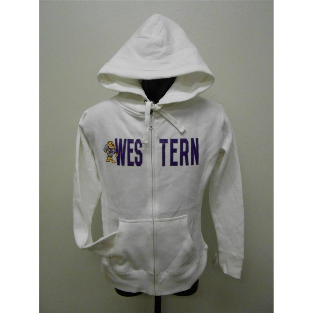 WESTERN ILLINOIS LEATHERNECKS WOMENS XLARGE XL HOODIE JACKET J. AMERICA 63VE Image 1