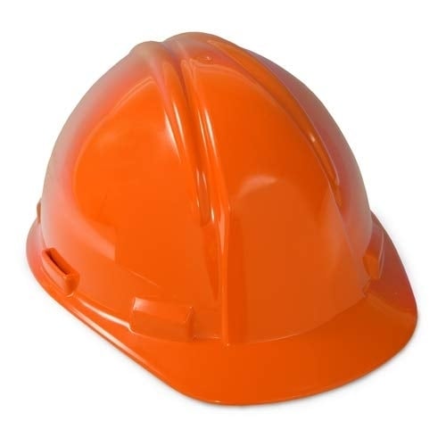 Radians GHR6 Hard Hat Hi-Vis Orange Industrial Safety Front Brim One Size Image 1