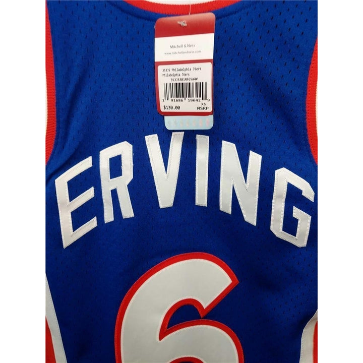 1976-77 Dr J Julius Erving 6 76ers Mens XS X-Small Mitchell and Ness Jersey 130 Image 4