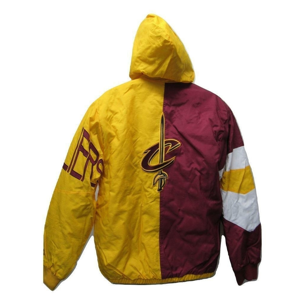Cleveland Cavaliers Mens Size S Small Starter Yellow Red Jacket Coat Image 1