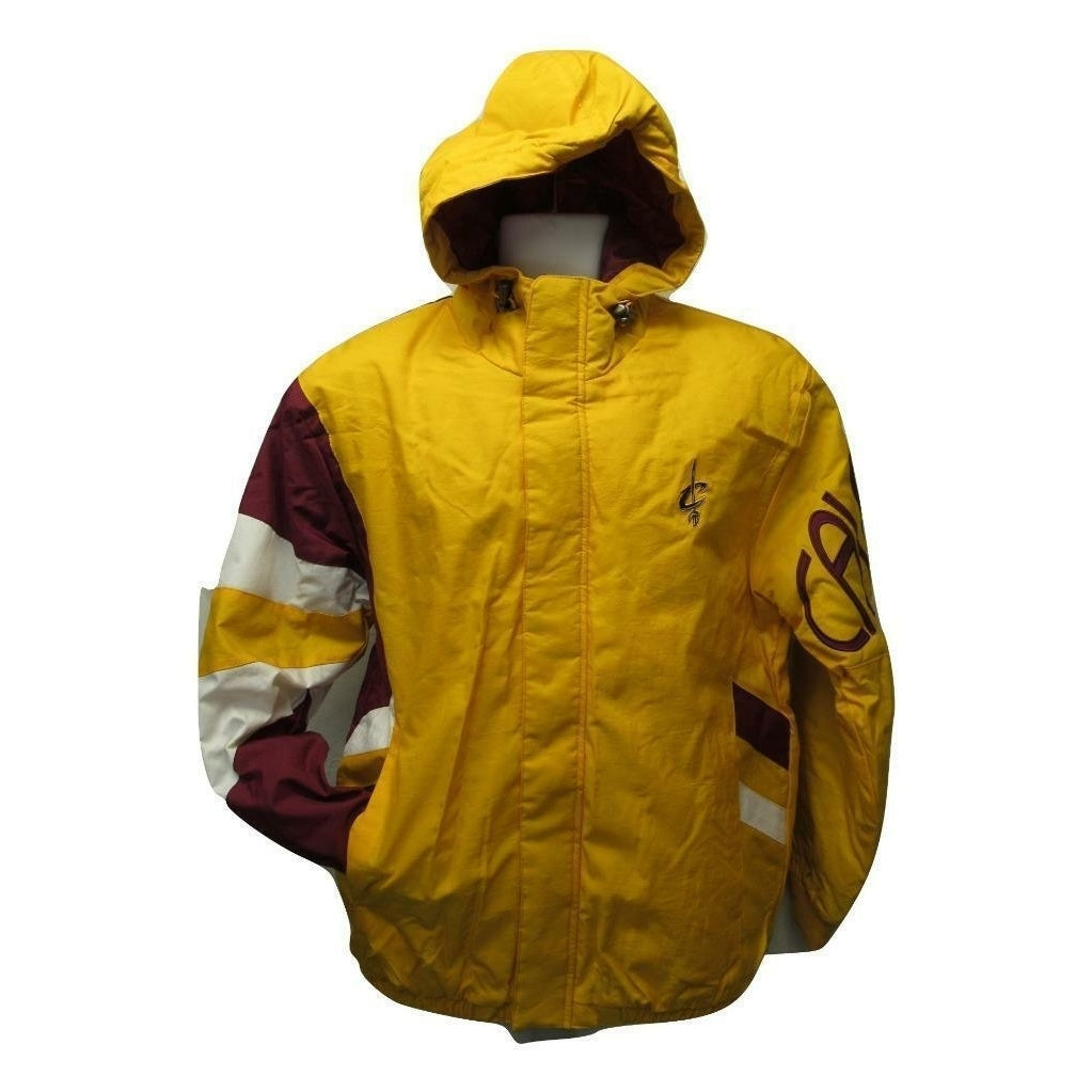 Cleveland Cavaliers Mens Size S Small Starter Yellow Red Jacket Coat Image 2