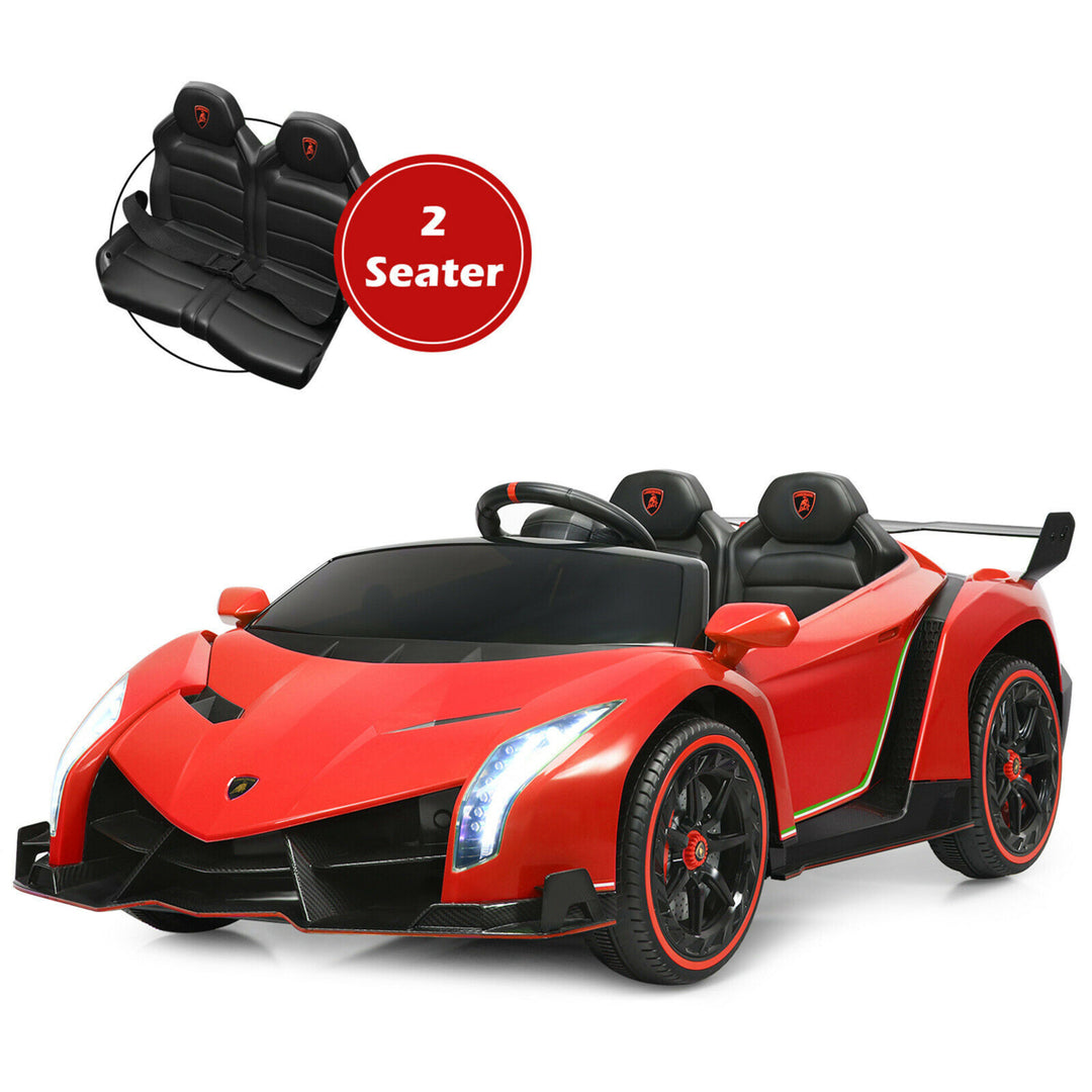 12V 2-Seater Licensed Lamborghini Kids Ride On Car w/ RC and Swing Function Image 6