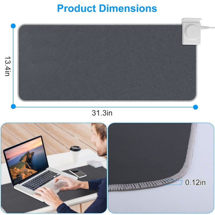 Winter Desktop Hand Warmer Mat Heated Gaming Mouse Pad Large Mouse Pad Office Table Heating Mat Foot Warmer Image 6