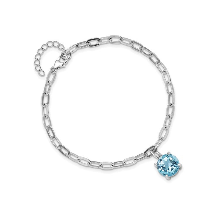 4.20 Carat (ctw) Blue Topaz Bracelet in Sterling Silver Image 4