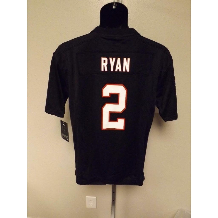 Matt Ryan 2 Atlanta Falcons YOUTH size 10/12 M Medium Nike Black Jersey Image 1