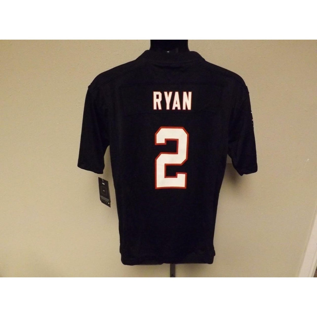 Matt Ryan 2 Atlanta Falcons YOUTH size 10/12 M Medium Nike Black Jersey Image 4