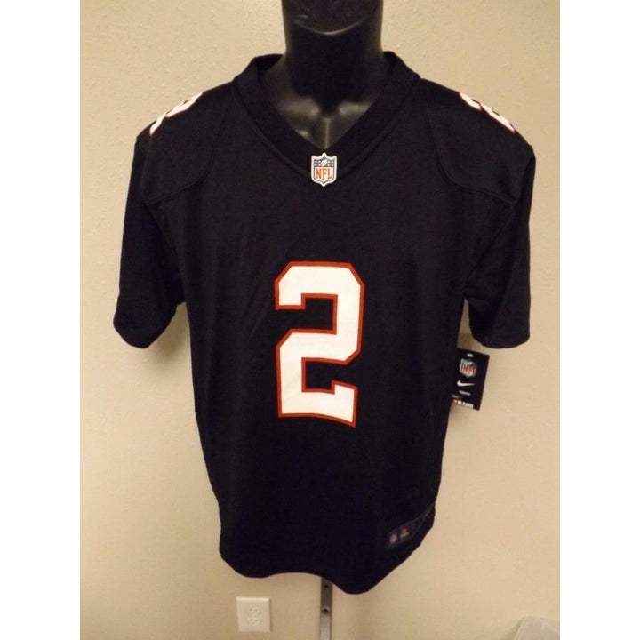 Matt Ryan 2 Atlanta Falcons YOUTH size 10/12 M Medium Nike Black Jersey Image 4