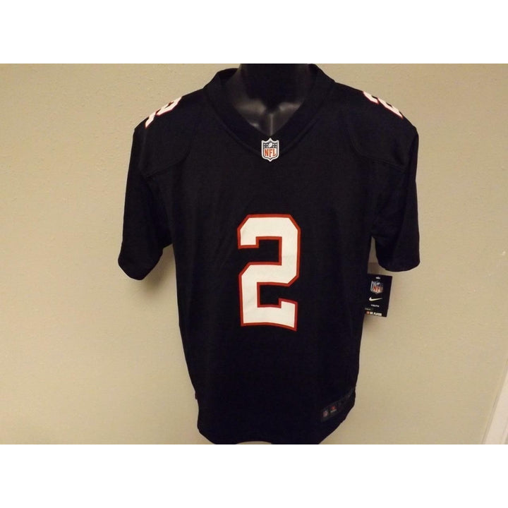 Matt Ryan 2 Atlanta Falcons YOUTH size 10/12 M Medium Nike Black Jersey Image 6