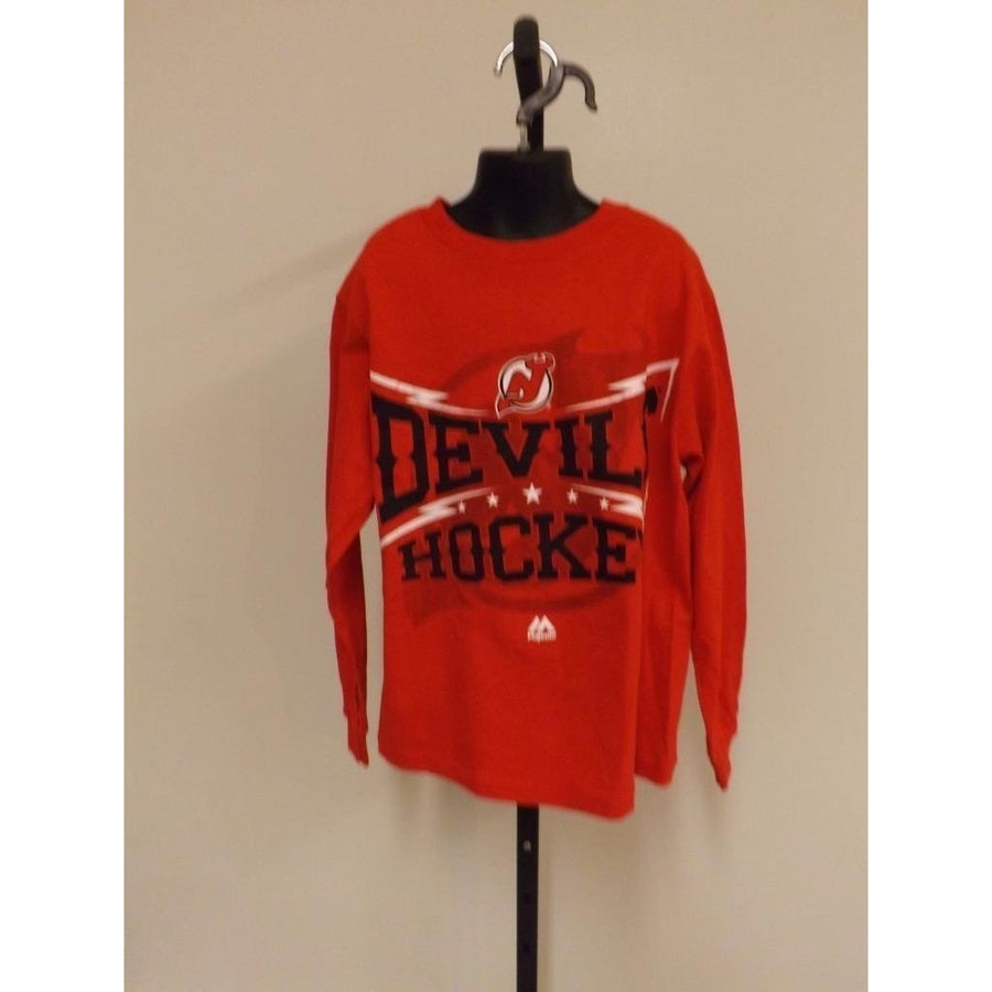 Jersey Devils Youth size S Small Majestic Shirt 82TJ Image 1