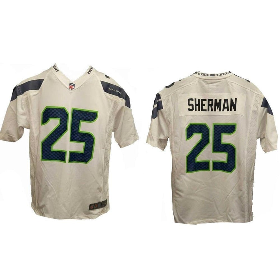 Richard Sherman 25 Seahawks YOUTH L Large 14/16 Nike Jersey 70 Image 1