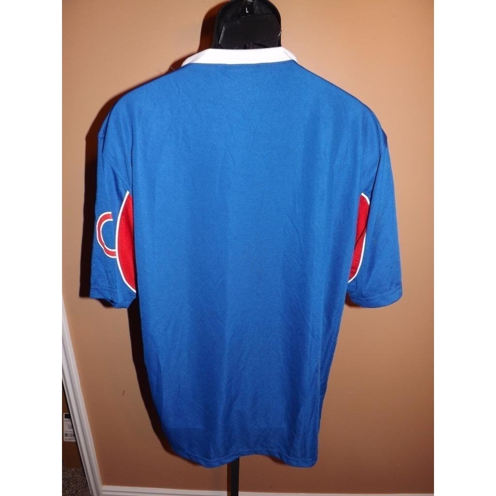 Chicago Cubs Adult Mens Size L Large Blue Stitches Jersey Image 6