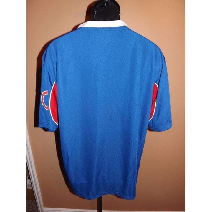 Chicago Cubs Adult Mens Size L Large Blue Stitches Jersey Image 6