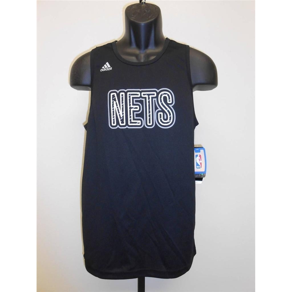 NEW Brooklyn Nets Adidas CLIMALITE Jersey YOUTH M MEDIUM 10-12 Tank Top Shirt Image 1