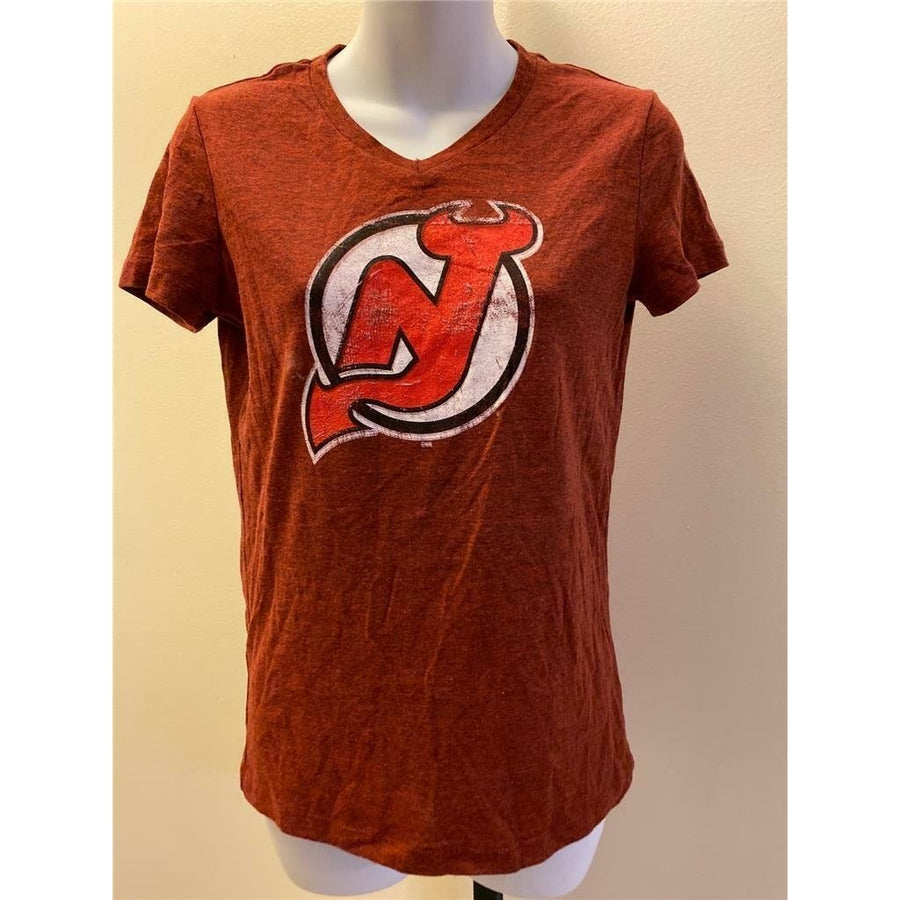 Jersey Devils Womens Size S Small Red Shirt Image 1