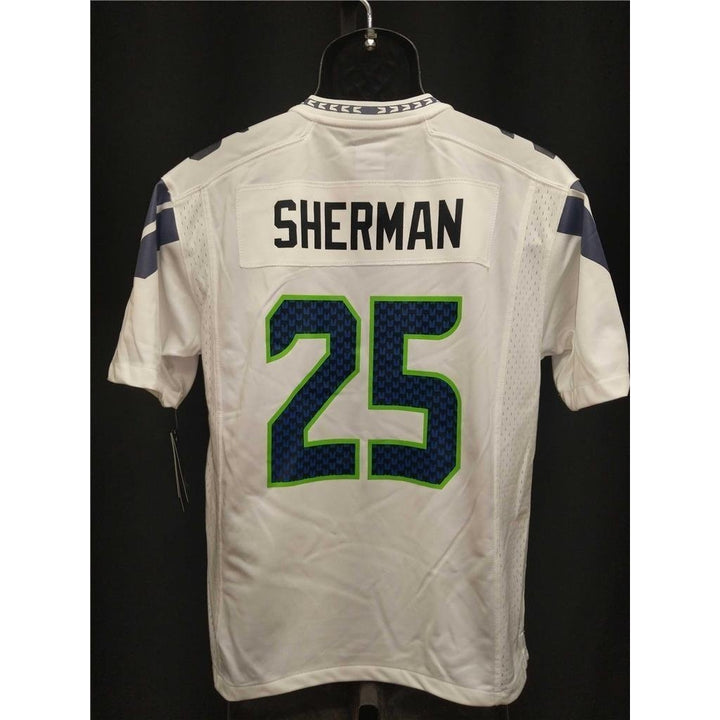 Richard Sherman 25 Seahawks YOUTH L Large 14/16 Nike Jersey 70 Image 2
