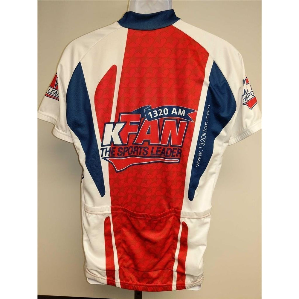 Utah Sports Leader 1320 AM KFAN Mens Size L Large Cycling Shirt Jersey Image 2