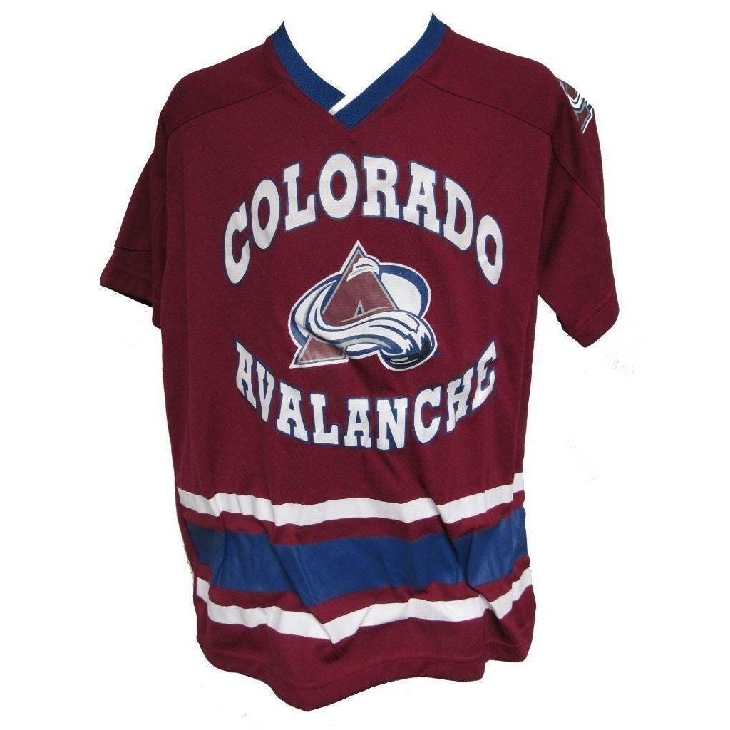 Colorado Avalanche Youth Size L Large (14/16) Red Jersey Image 1