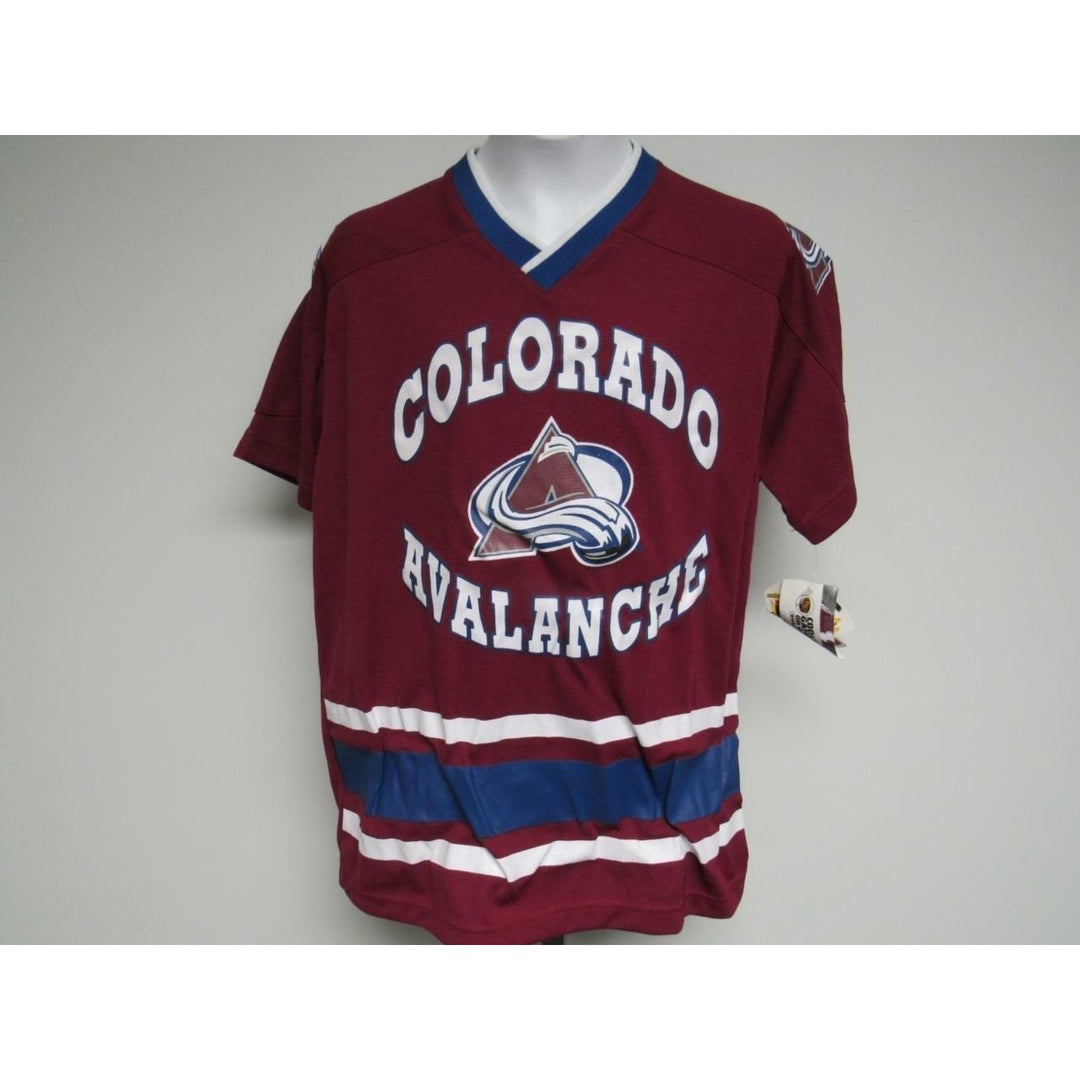 Colorado Avalanche Youth Size L Large (14/16) Red Jersey Image 2